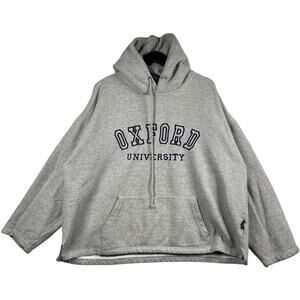 Vintage Oxford University Embroidered Spellout Hoodie XL